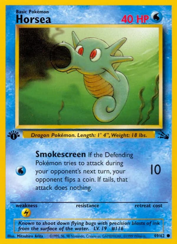 Horsea — Fossil, Common