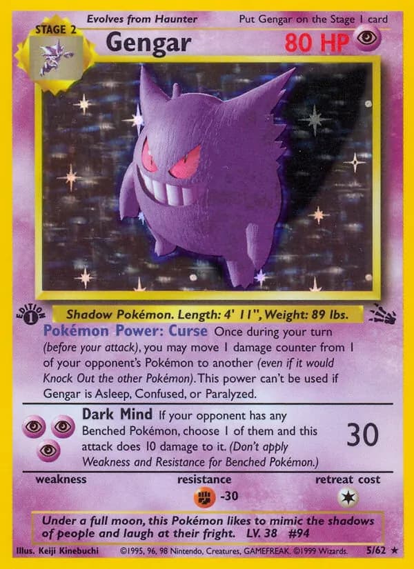 Gengar — Fossil, Rare