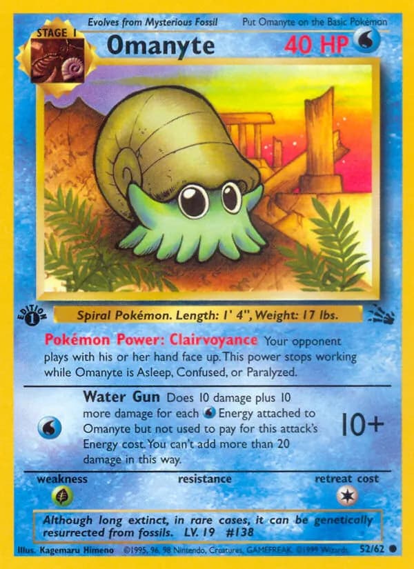 Omanyte — Fossil, Common