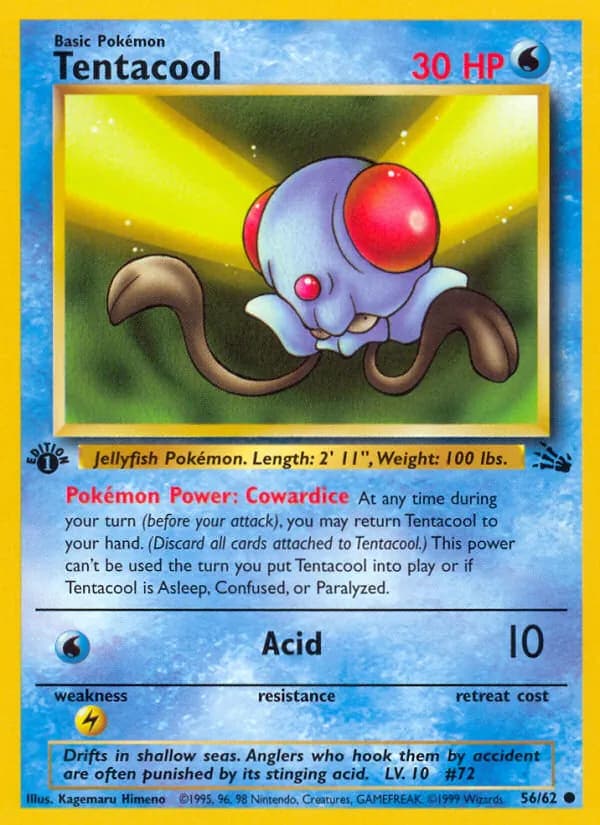 Tentacool — Fossil, Common