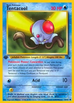 Tentacool — Fossil — Common