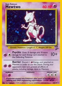 Mewtwo — Base Set 2 — Rare