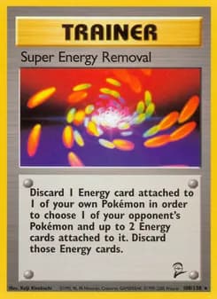 Super Energy Removal — Base Set 2 — Rare