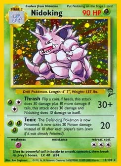 Nidoking — Base Set 2 — Rare
