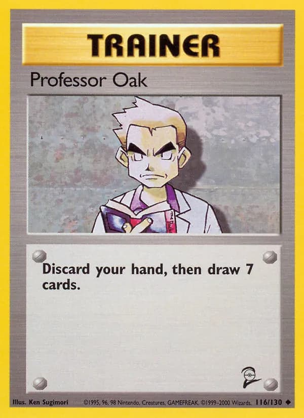 Professor Oak — Base Set 2, Uncommon