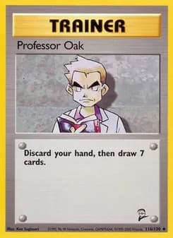 Professor Oak — Base Set 2 — Uncommon