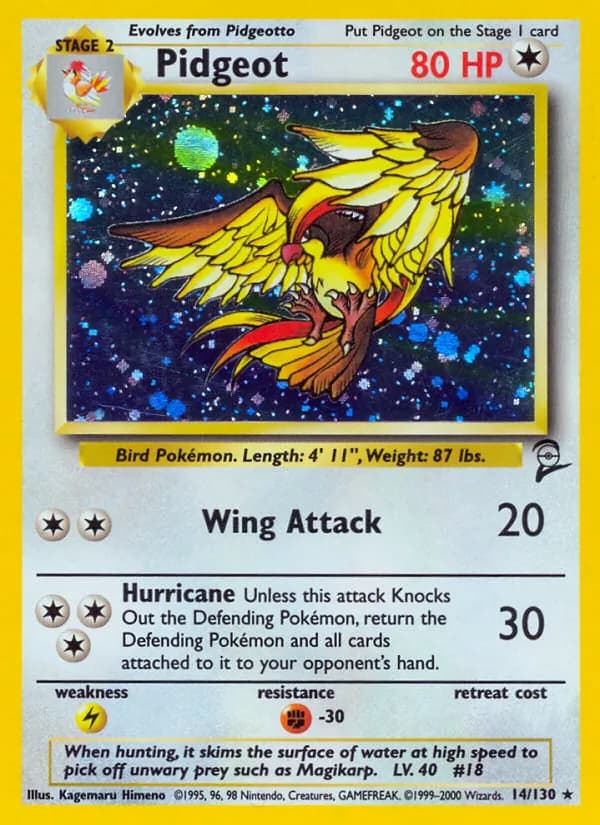 Pidgeot — Base Set 2, Rare