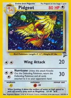 Pidgeot — Base Set 2 — Rare