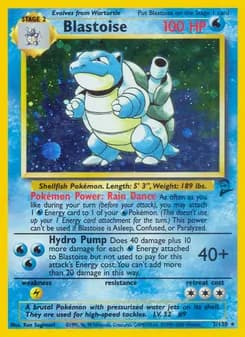 Blastoise — Base Set 2 — Rare