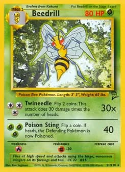 Beedrill — Base Set 2 — Rare