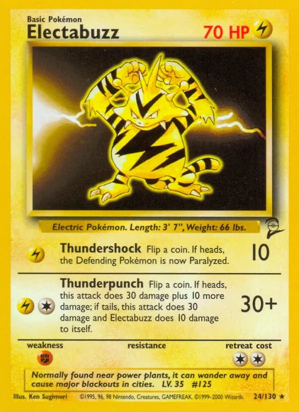 Electabuzz — Base Set 2, Rare