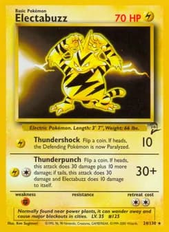 Electabuzz — Base Set 2 — Rare