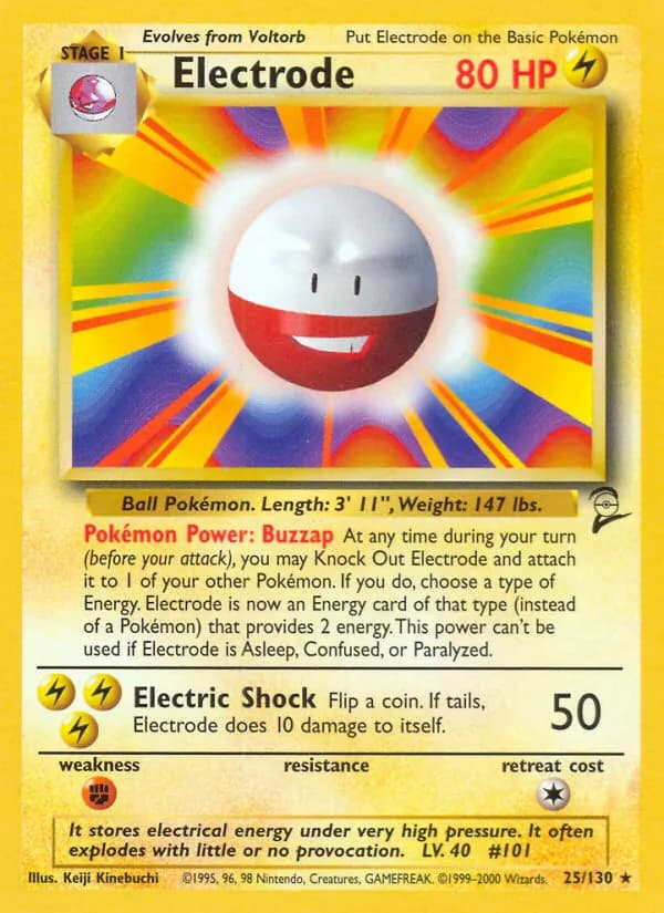 Electrode — Base Set 2, Rare