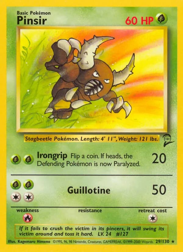 Pinsir — Base Set 2, Rare
