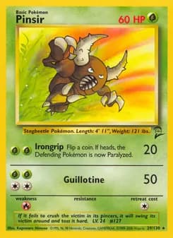 Pinsir — Base Set 2 — Rare