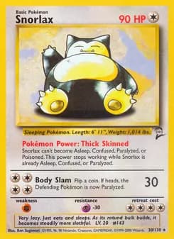Snorlax — Base Set 2 — Rare