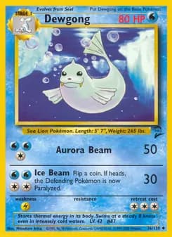 Dewgong — Base Set 2 — Uncommon