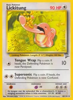 Lickitung — Base Set 2 — Uncommon