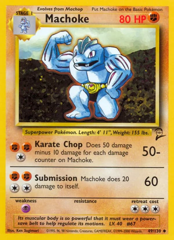 Machoke — Base Set 2, Uncommon