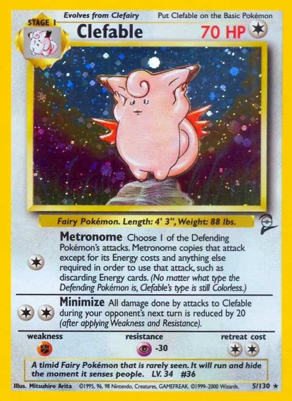 Clefable — Base Set 2, Rare