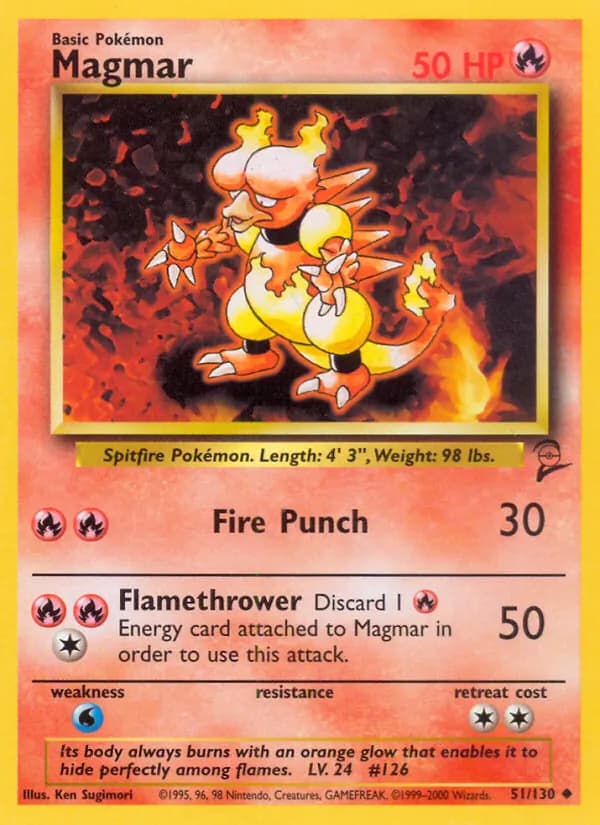 Magmar — Base Set 2, Uncommon