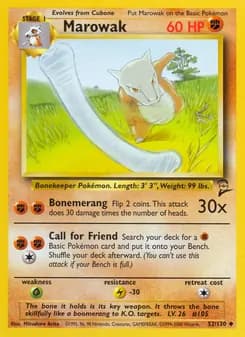 Marowak — Base Set 2 — Uncommon