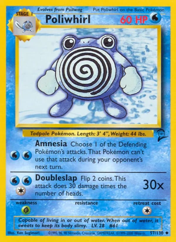 Poliwhirl — Base Set 2, Uncommon