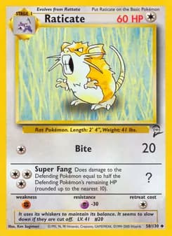 Raticate — Base Set 2 — Uncommon
