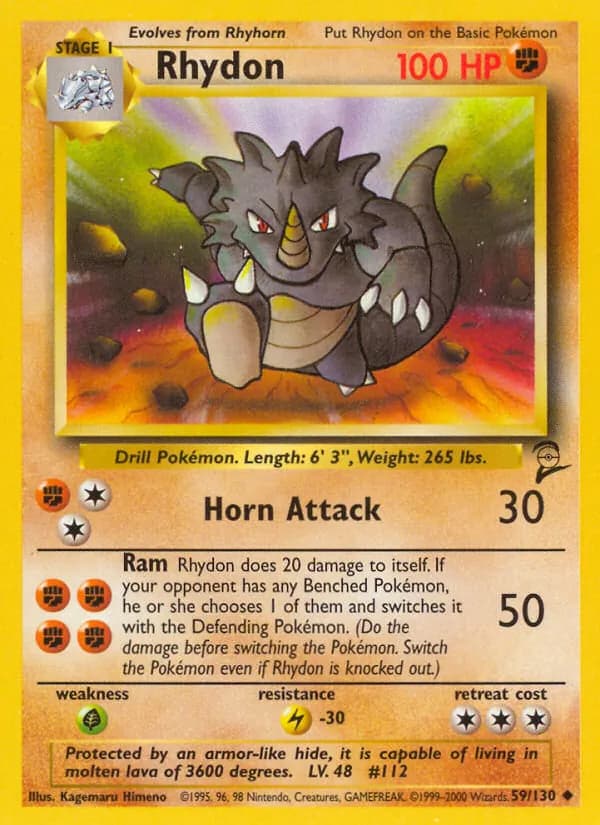 Rhydon — Base Set 2, Uncommon