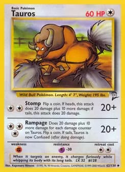 Tauros — Base Set 2 — Uncommon