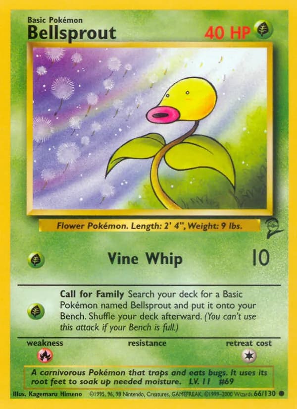 Bellsprout — Base Set 2, Common