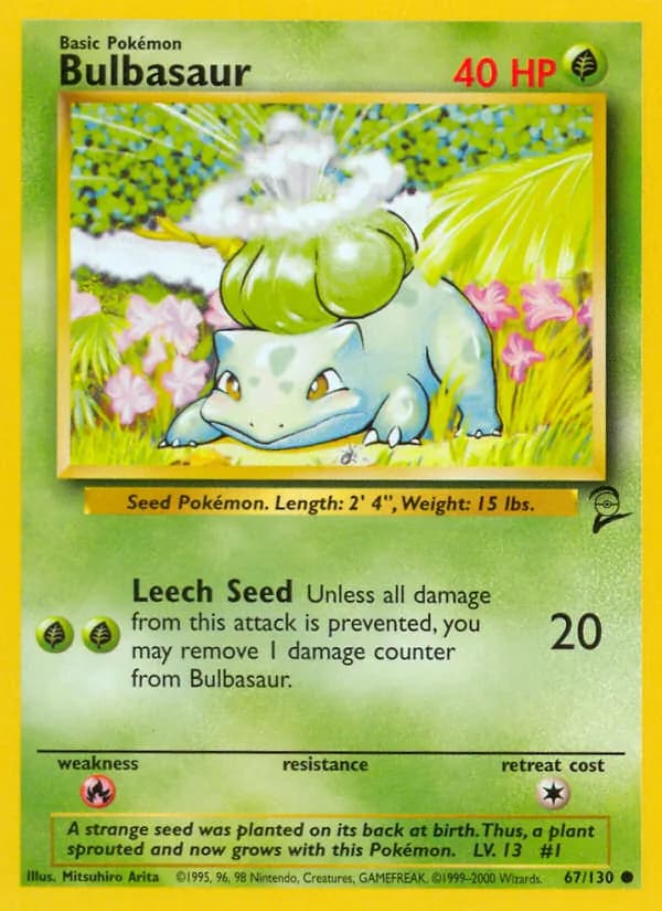 Bulbasaur — Base Set 2, Common