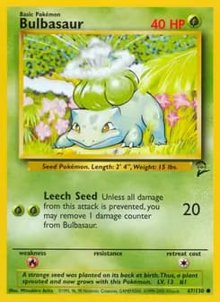 Bulbasaur — Base Set 2 — Common