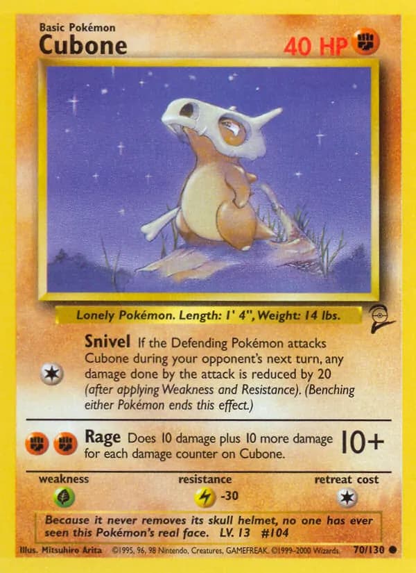Cubone — Base Set 2, Common