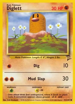 Diglett — Base Set 2 — Common