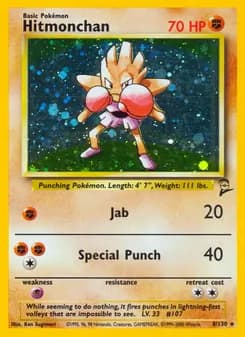 Hitmonchan — Base Set 2 — Rare