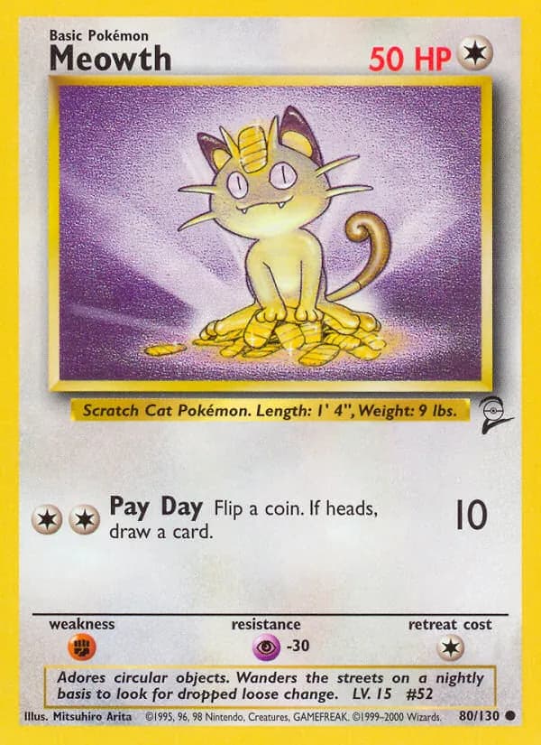 Meowth — Base Set 2, Common
