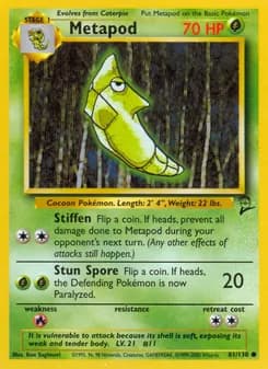 Metapod — Base Set 2 — Common