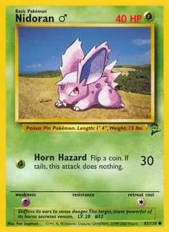 Nidoran♂ — Base Set 2 — Common