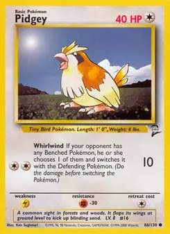 Pidgey — Base Set 2 — Common