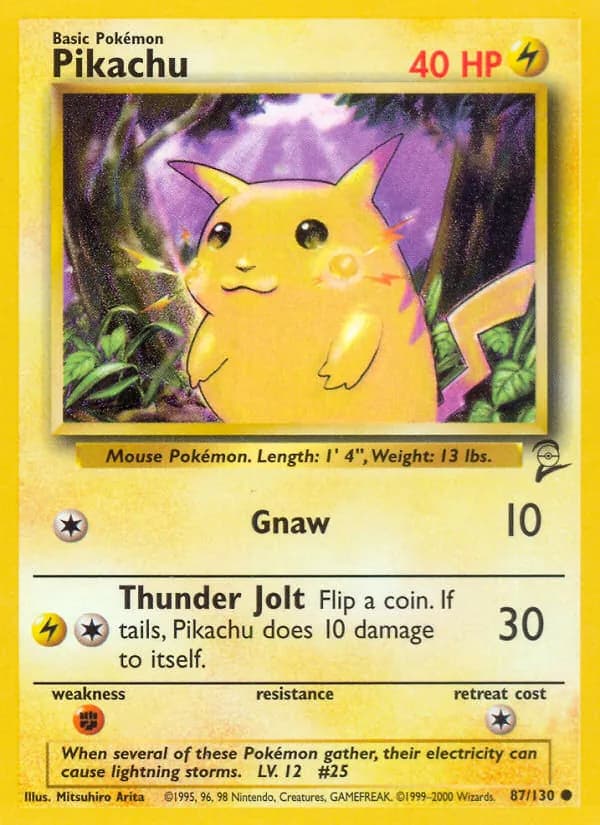 Pikachu — Base Set 2, Common