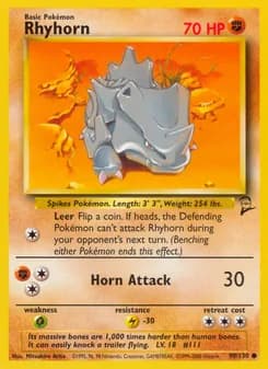 Rhyhorn — Base Set 2 — Common