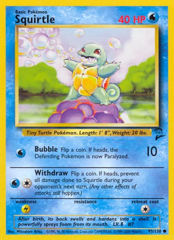 Squirtle — Base Set 2, Common
