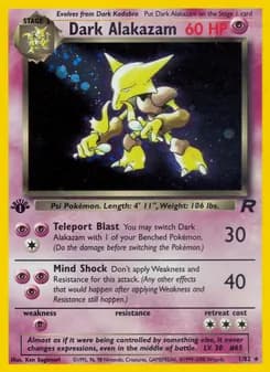 Dark Alakazam — Team Rocket — Rare