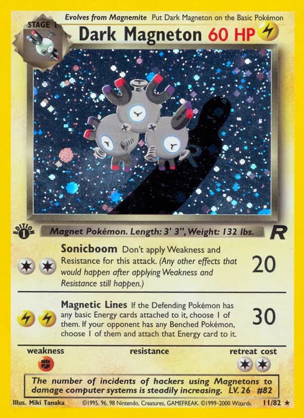 Dark Magneton — Team Rocket, Rare