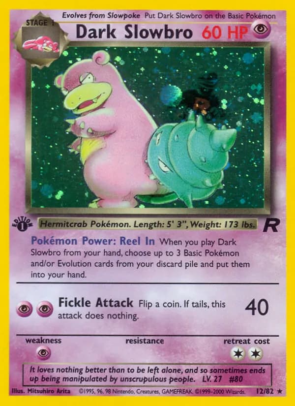 Dark Slowbro — Team Rocket, Rare