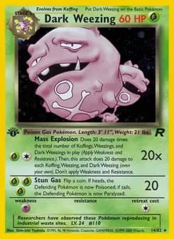 Dark Weezing — Team Rocket — Rare