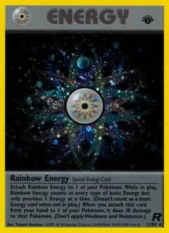 Rainbow Energy — Team Rocket — Rare