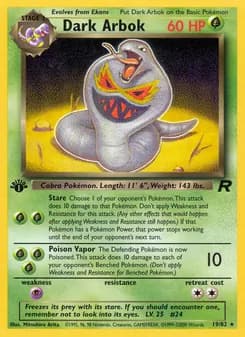 Dark Arbok — Team Rocket — Rare