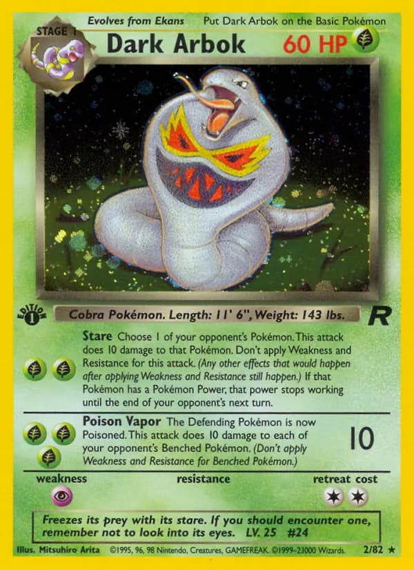 Dark Arbok — Team Rocket, Rare